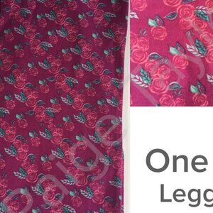 LuLaRoe One Size Leggings - Roses - Brand New